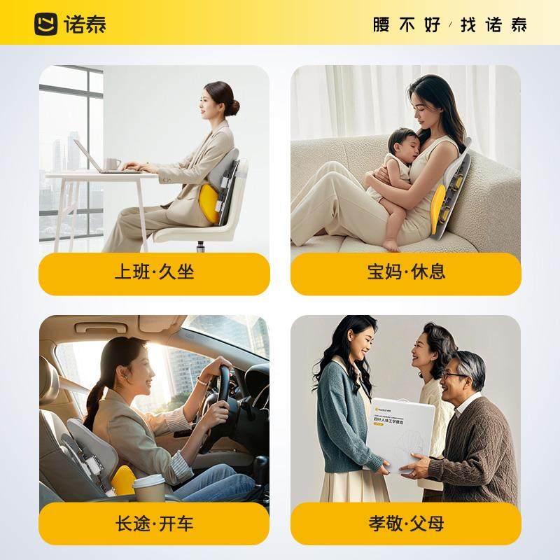 腰靠公人体工学办室支靠背垫护腰腰部撑TThgzhgh靠垫汽座椅久车坐,居家布艺,抱枕被,淘宝优惠券,粉丝福利购,淘宝优惠卷