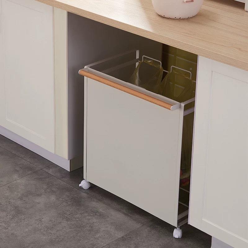 日系酒店客日式简约铁艺垃架圾桶大号分类411垃圾厨房圾垃袋厅支