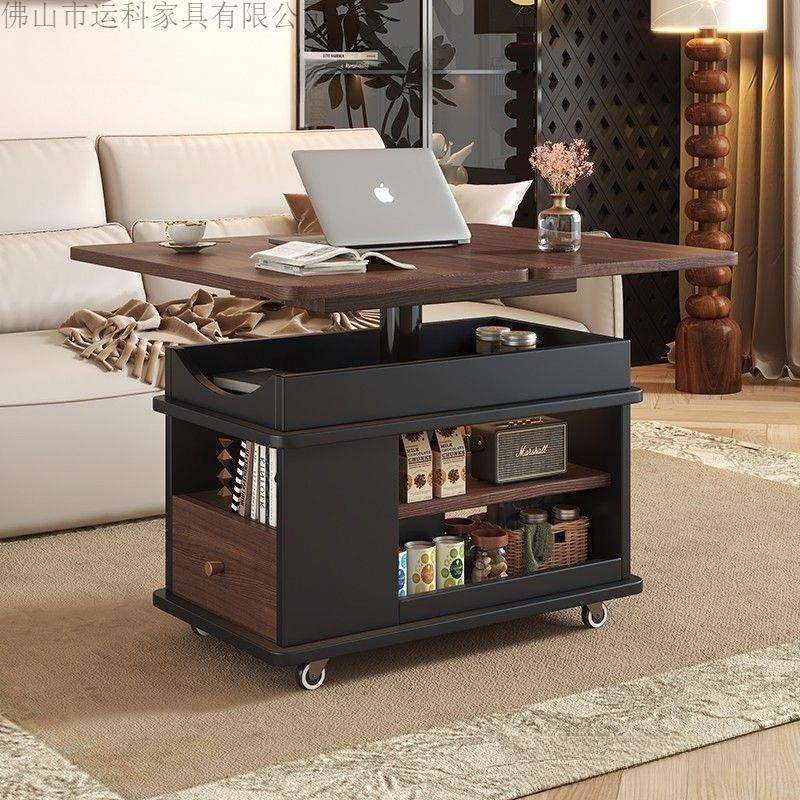 移柜动厅小户型多功能折沙发实木边叠升降茶几小推车BPQ家用茶客,电子元器件市场,其它元器件,淘宝优惠券,粉丝福利购,淘宝优惠卷