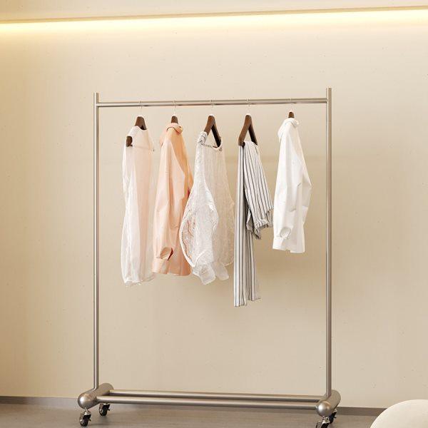 晾衣架不锈钢单杆落地阳台家用支架室内卧室晒衣架多功能移动衣架,收纳整理,金属衣架,淘宝优惠券,粉丝福利购,淘宝优惠卷