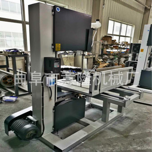 MJ344立式 石墨切割滑轨推台带锯机效率高 木工带锯机送锯条二相电