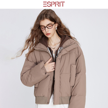 ESPRIT/埃斯普利特短款保暖棉衣女冬季立领宽松休闲保暖厚款外套