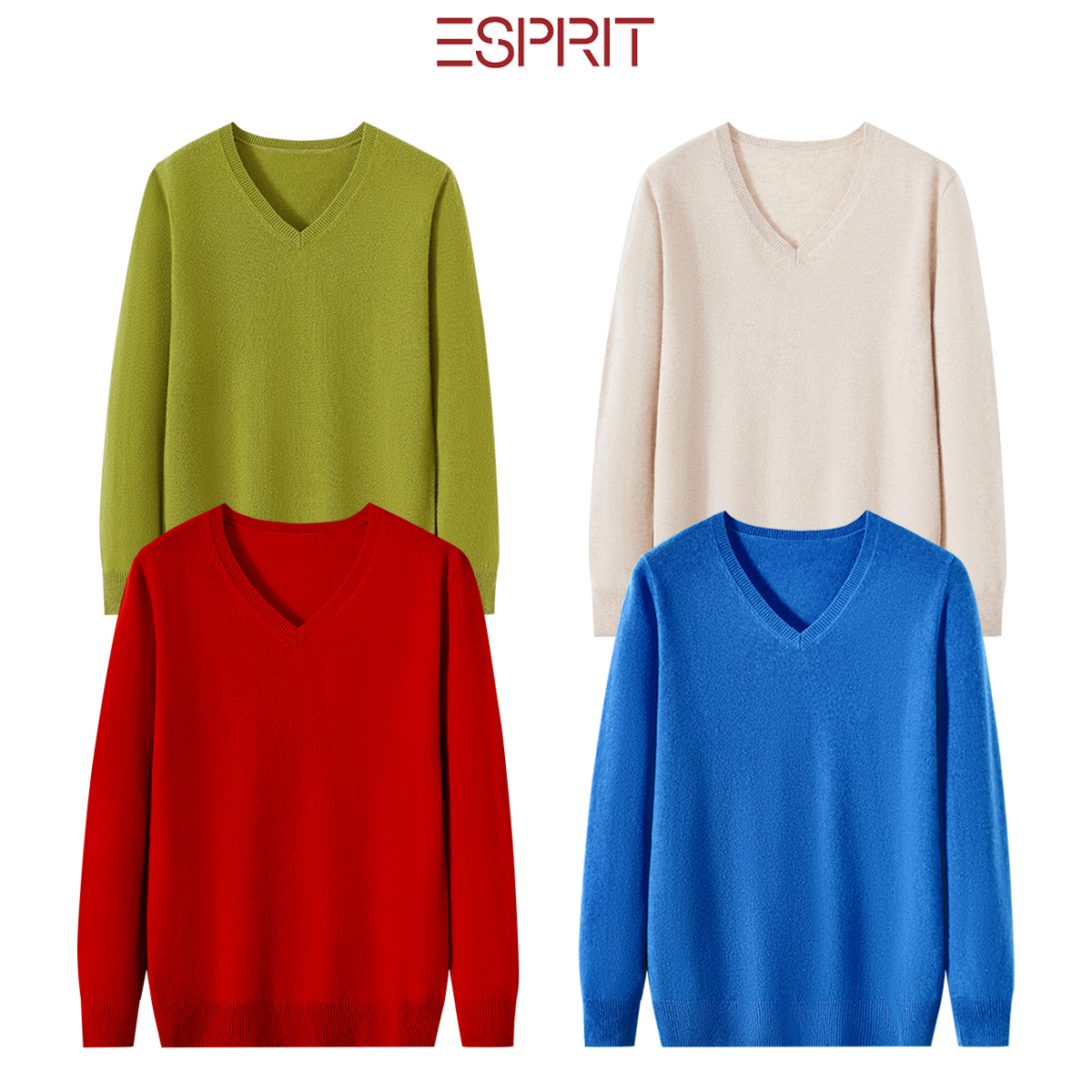 ESPRIT/埃斯普利特100%纯羊绒衫