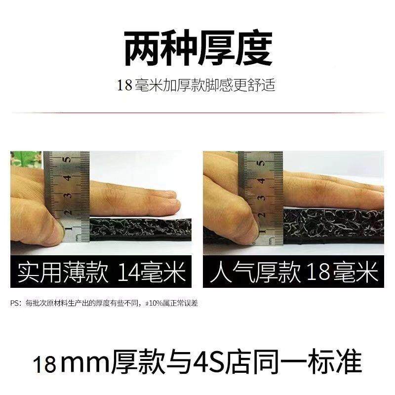 汽车丝圈垫定座地专用脚毯易式清洗单00H89467层防滑地垫加厚