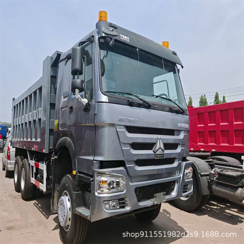 精品出口后翻自卸工程车豪瀚矿用翻斗渣土车豪沃6×4自卸车
