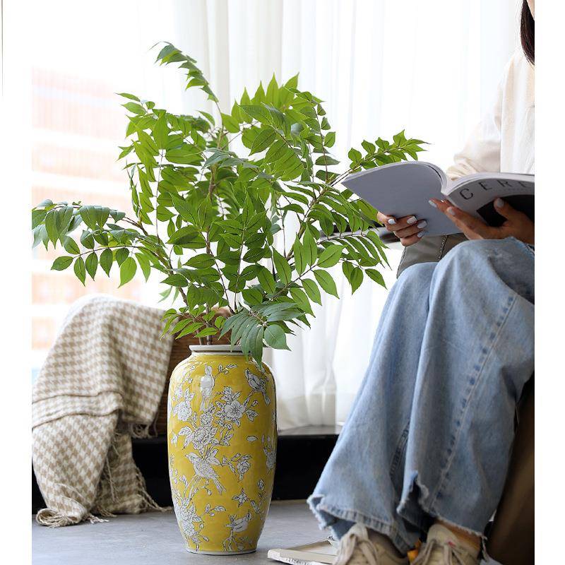 仿真绿植紫叶绢布藤仿真内花厅客落地拍摄道具室仿生插124花装饰