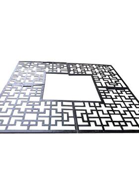 铸树池区UKM篦子人行道河树穴盖板铁小树坑围子北方形圆形黑色