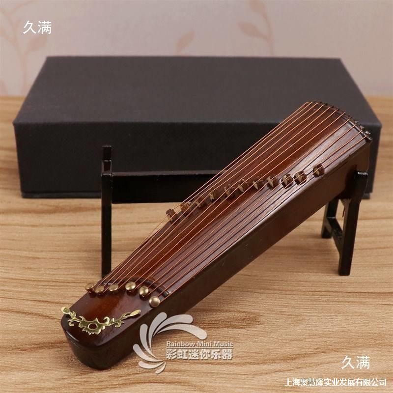 迷你手工小二中胡民乐古筝摆琵琶柳琴乐器模型件阮葫芦丝10072443