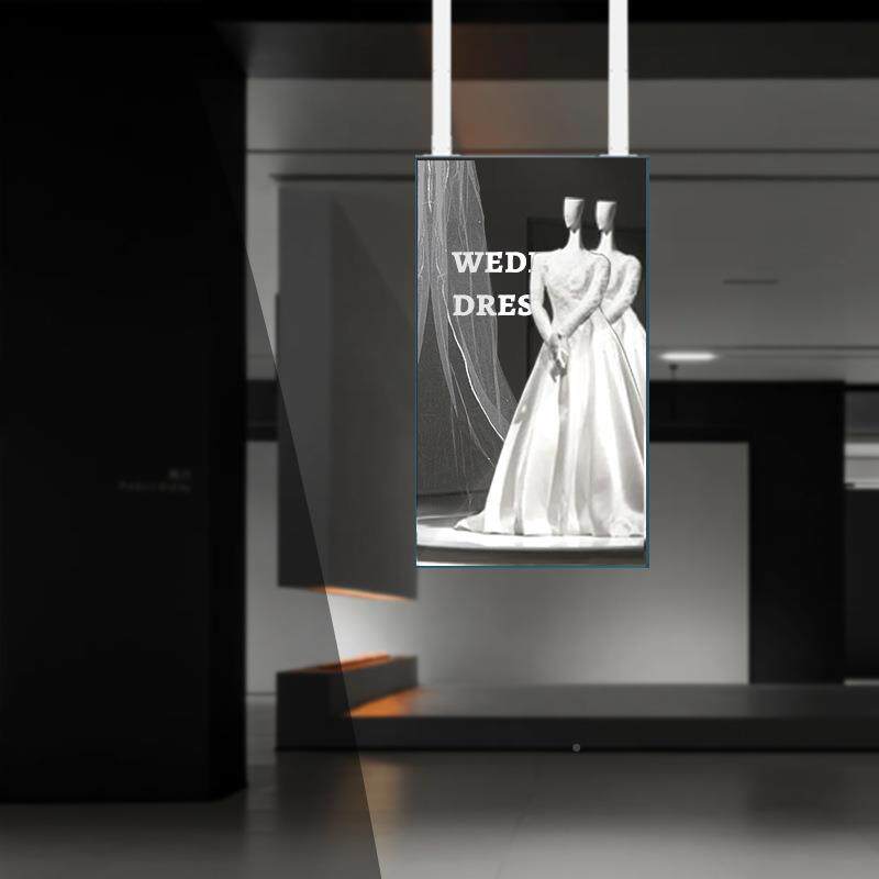 5英寸吊装HOVo屏led双面屏橱窗显示屏4K超L高清壁纸OED广告机大5