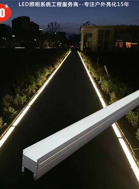 le灯d长条砖发光七彩低地板AUQ灯压户外嵌入地式地埋灯24v地磚燈