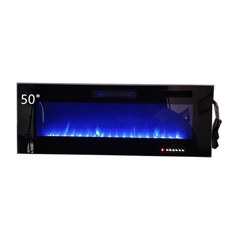 50英直寸超薄款嵌壁挂仿真NWS节火焰出口壁炉厂家销3.墙86能