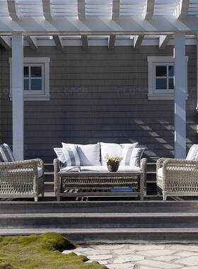 LJT932#户外东南天亚LJT329#藤沙发编藤庭院室外酒店懒人摇椅露民