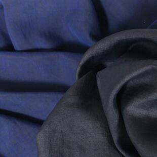 厂家QEP直真拷莨龟纹香云纱制衣销服装面料蓝色龟深版891丝9