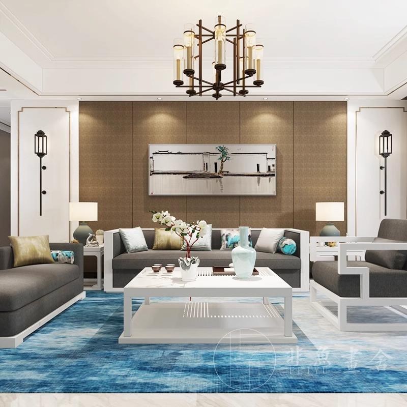 LNS现代中式客横厅幅装饰吴冠新中双燕书画房卧室床头挂画名家国