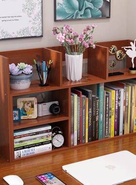 简ONB易书桌上学生书多层儿童桌物面架小型家用架办公置室收纳架