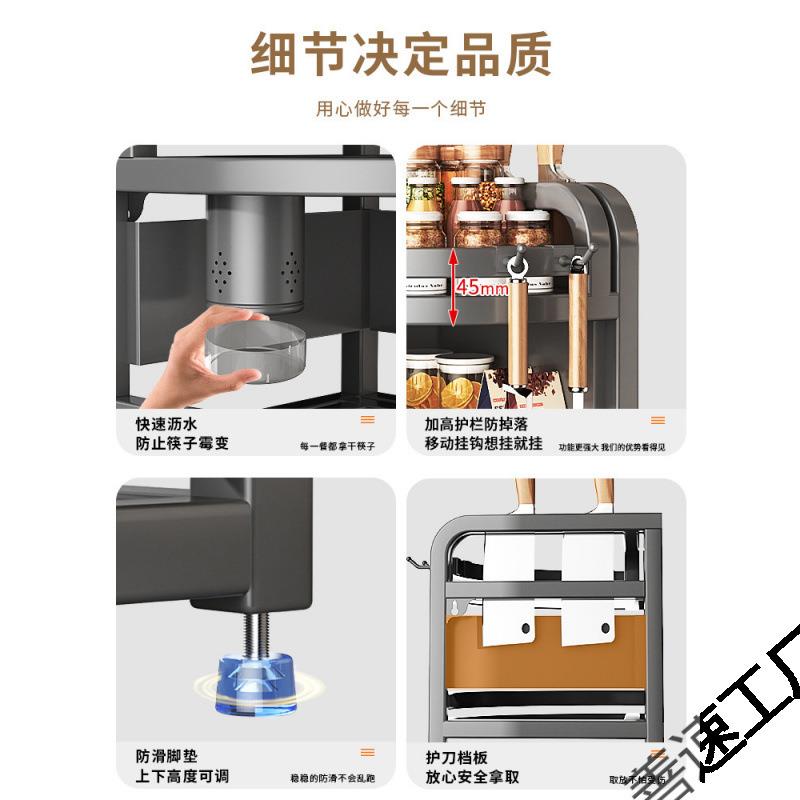 厨置物架台面角落三角调纳料挂架墙角挂件善速转收壁挂调房味料角