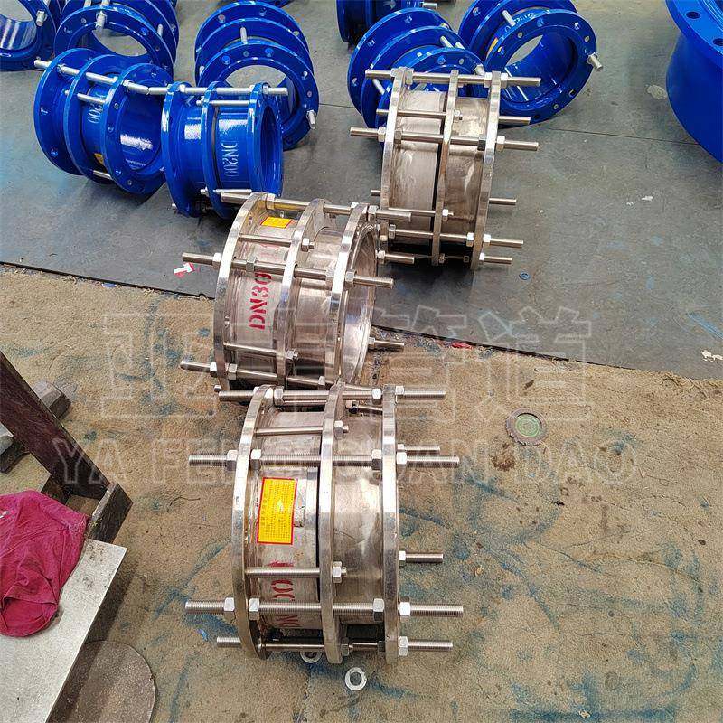 CF2双法兰传力补偿接头管路OGQ伸缩头球接墨铸铁可拆卸接头