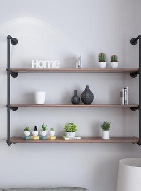 铁艺水管置物字架工墙业风室内装饰BOR一层隔板上多收纳架壁挂书