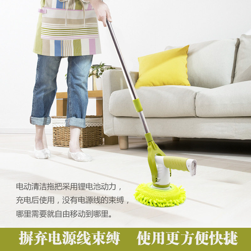 新款电动旋转拖把 家用清洁刷 木地板打蜡机 擦玻璃器 汽车抛光