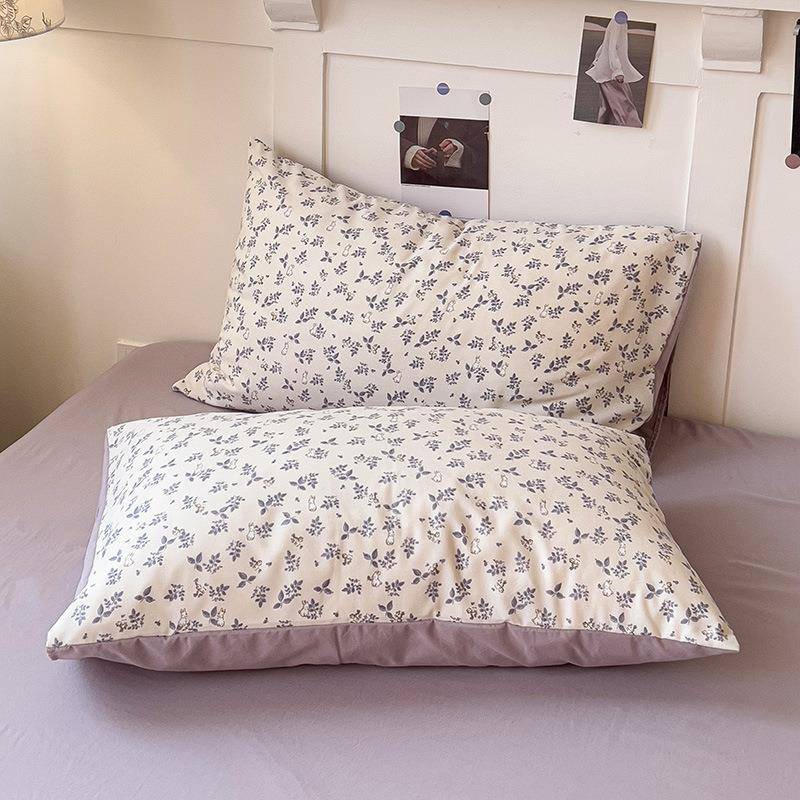 202层5NQJ春季针织床双四件套南通家纺床上用品三件套小清纱新单