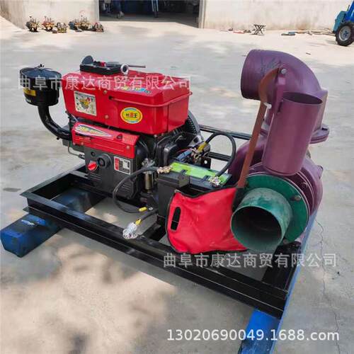 4寸6寸8防寸抽水泵工挖沟1抽水KD-CSB-6排水泵2寸四缸柴油拖车泵