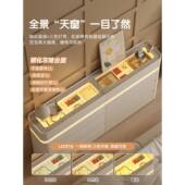 尾奶一油风斗柜储物柜体30cm极窄床柜超薄款 卧室橱六NPU斗实木八