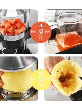 汁款升级用铸铁手动榨汁机家商用橙子石榴柠中号新版檬西瓜水果榨
