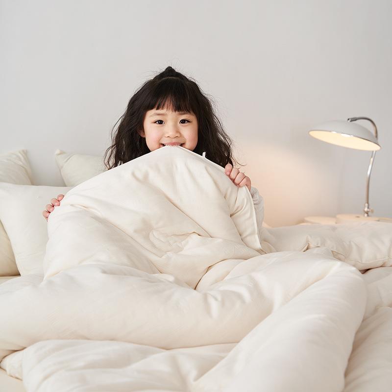 加简约棉提花大用豆纤维被子冬被厚被芯春床上原品丝绵春秋被9673