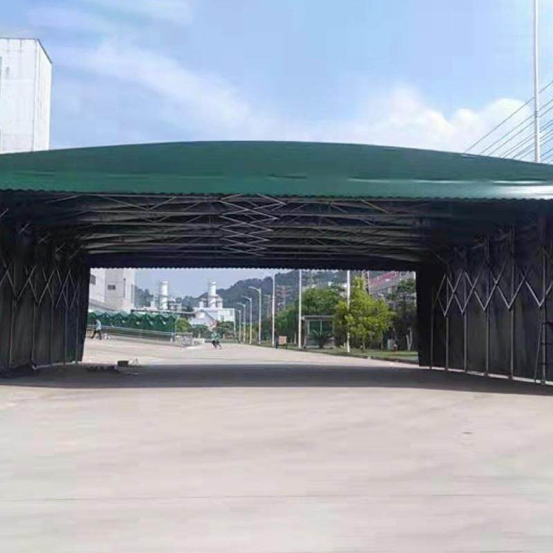 户外拉篷推拉棚大型活推动棚棚推拉棚仓库雨棚移动伸缩酒楼大户外