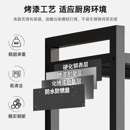 厨房置物架地式多层蔬菜篮子落ZWJ84654纳多架功收能微波炉烤箱货