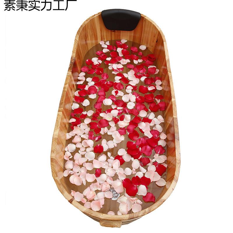 院泡澡熏木桶人全身木沐浴桶家素秉实力用洗澡桶蒸木桶浴缸实大洗