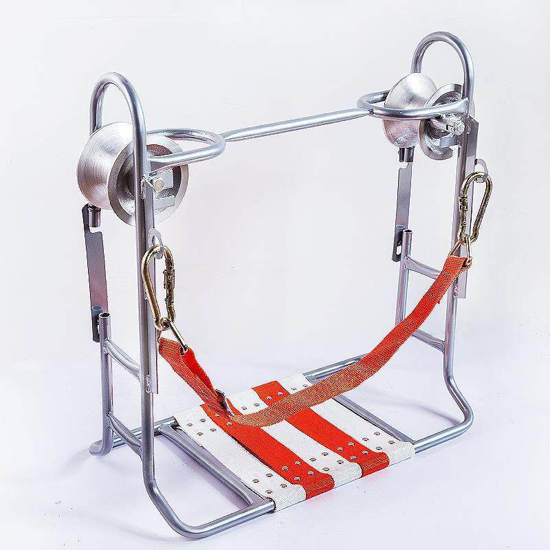 现讯货高空滑椅讯通电MDO工滑椅双轮吊椅轮钢轮滑板滑工具通滑椅