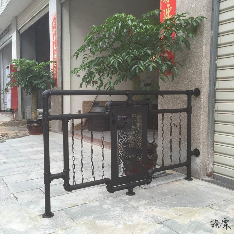 楼梯扶手现代家用loft牌护栏民宿阁楼楼梯工业风扶手铁艺栏杆