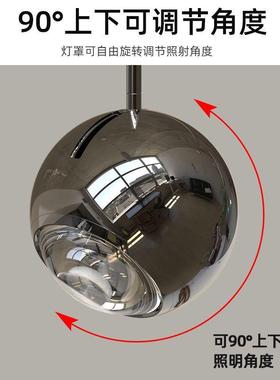 吧创意床头吊现代简约新款触感应灯自摸由升降客厅沙84716发台吊