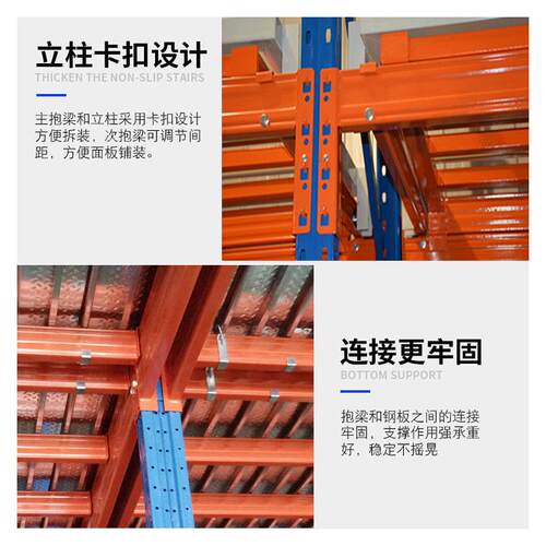 阁楼平钢台货492架二厚层物搭建超强承重多层加置架厂房冷轧架