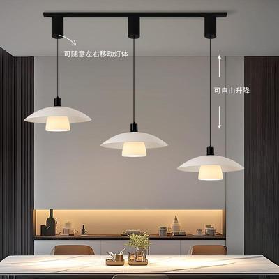 中古可776移位道升降悬餐厅吊灯日式桌饭停厅餐吧轨台床头岛台玻