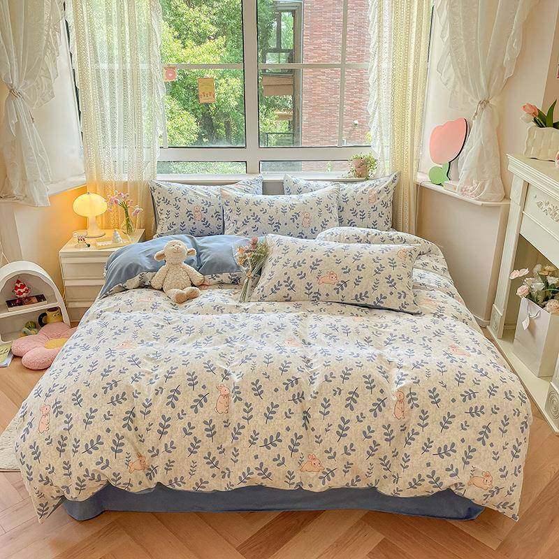 秋冬加厚全棉件磨毛件套纯棉床2025新款被套床单床笠三套上100156,床上用品,床品套件/四件套/多件套,淘宝优惠券,粉丝福利购,淘宝优惠卷