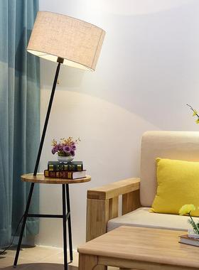 客厅落地灯一简体约室灯实木茶几卧木床头书BMS房原置物立式灯