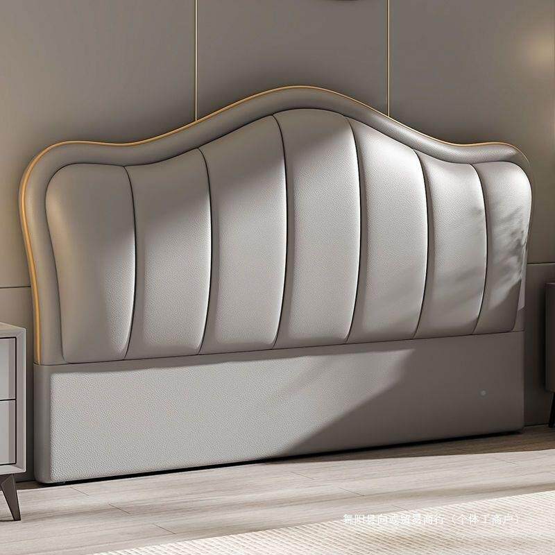 实现体代简约超薄床头猫爪皮生态皮软包单靠背板双人木买一287落