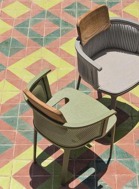 户外桌椅人三件套组合防水晒室外露天酒店防休闲实木吧SE169-2E椅