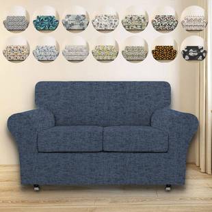 3pcs双人沙发套家具保护沙发柔软带弹性底部适合儿童