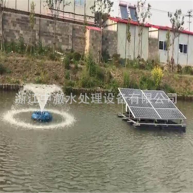 太阳能喷泉曝气机太阳能曝气机SOLARWLA扬水式太阳能曝气机