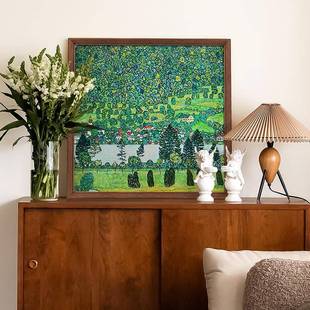 梦想城镇克里姆特美式客厅轻奢小众艺术装饰画法式卧室衣帽间挂画