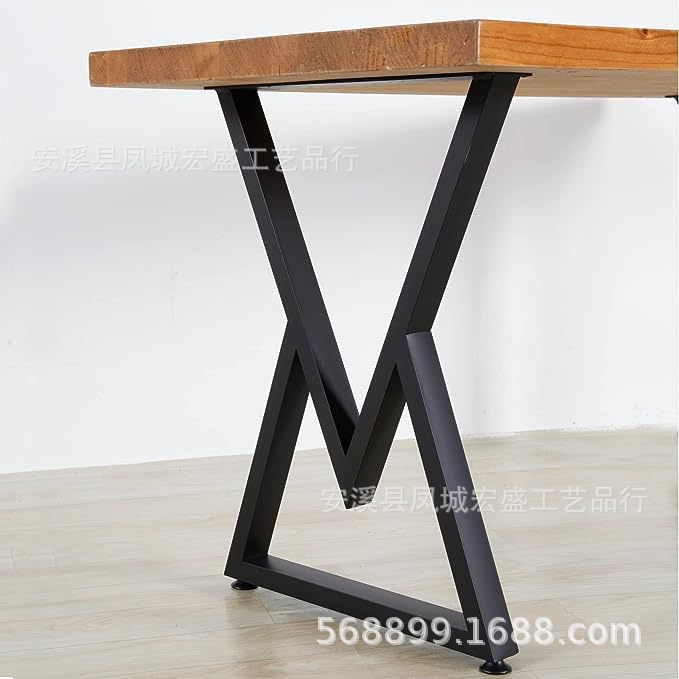 铁艺金属桌腿支架公桌铁桌腿电脑会议桌书桌桌腿办