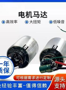 40mm高速马达160000转高转速直流无刷电机高速吹风暴力风扇马达