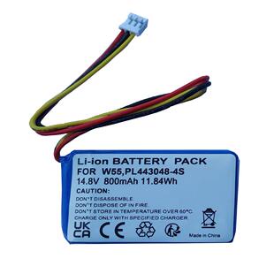 适用赫特HuttW55W66DDC55G104玻璃清洁机器人电池PL443048-4S