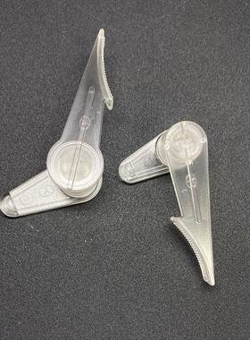 可拆卸灯饰配件LED吸顶灯灯罩卡子底盘卡脚旋卡PP白色料透明旋卡