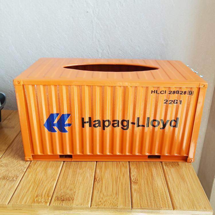 海运集装箱纸巾盒集装箱定做车载货柜箱模型铁制可订做名片夹箱