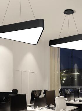 led办公室吸顶灯三角形造型商用超市会议室网咖健身房节能超亮