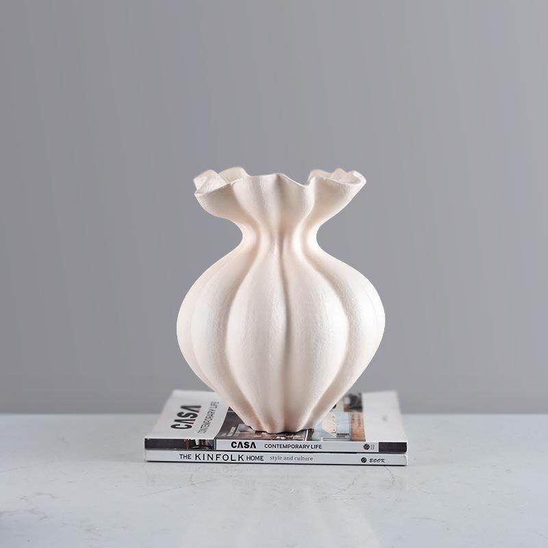 现代简约含羞花瓶白色高级感摆件家居中古风艺术客厅茶几样板间,畜牧/养殖物资,畜牧/养殖器械,淘宝优惠券,粉丝福利购,淘宝优惠卷